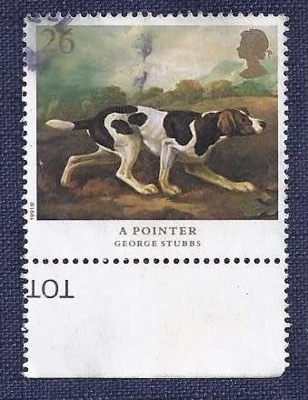 Britain.1991.Paintings by George Stubbs - A Pointer  26P