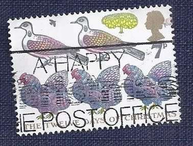 Britain.1977.Christmas - 7p  Two Turtle Doves... Three French Hens etc