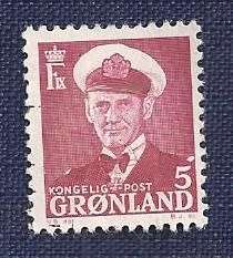 Greenland.1950.King Frederik IX  5 Øre