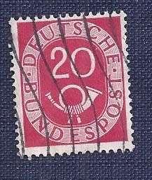 Germany.1951.Digits with Posthorn  20