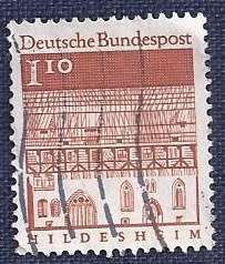 Germany.1964.German Building Structures of the 12th Century,  1.10DM  Trinitatis hospital, Hildesh