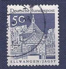 Germany.1966.German Building Structures of the 12th Century,  50  Castle Gate, Ellwangen/Jagst
