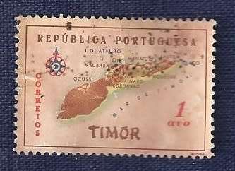 Timor.1956.Map of Island of Timor 1avo