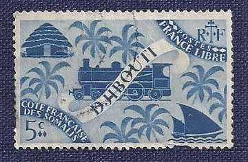 Djibouti.  1943  French Somali Coast    London Series    5c