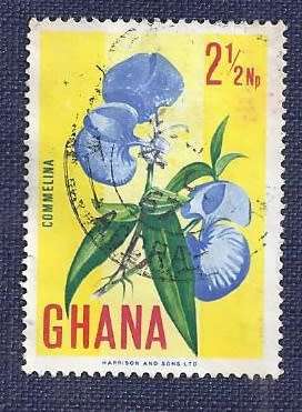 Ghana.1967.National Symbols   2½NP  Commelina Flower