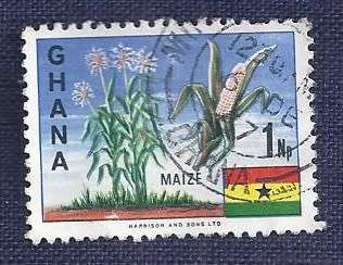 Ghana.1967.National Symbols  1NP  Maize