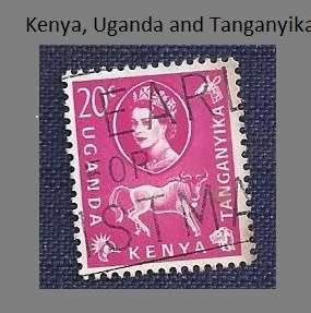 British East Africa.1960.Queen Elisabeth II - Gnu  20c