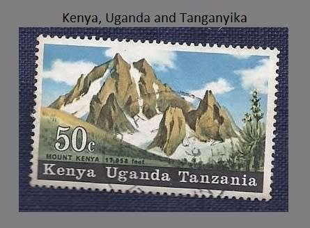 British East Africa.1968.Mountains of East Africa - Mt. Kenya 50c