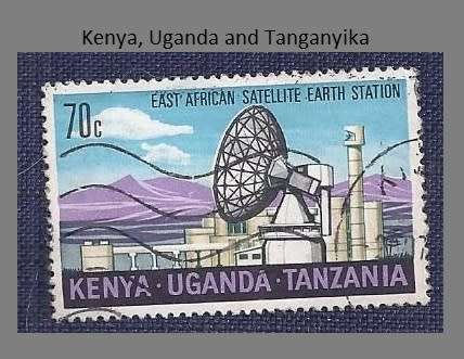 British East Africa.1970.Inauguration of Satellite Earth Station - Transmitter - daytime 70c