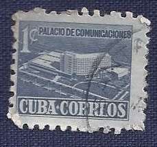 Cuba.1952.Tax for New Communications Building 1c