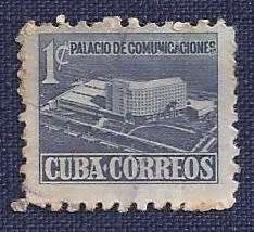 Cuba.1952.Tax for New Communications Building 1c