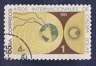 Cuba.1965.International Quiet Sun Year -Sun and Earth´s magnetic pole 1c