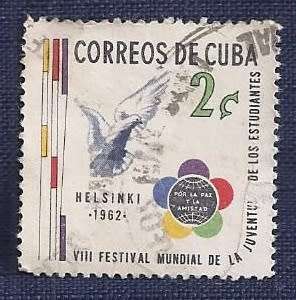 Cuba.1962.The World Youth Festival, Helsinki  2c