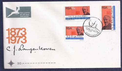 RSA.1973. The 100th Anniversary of the Birth of C. J. Langenhoven