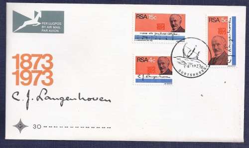 RSA.1973. The 100th Anniversary of the Birth of C. J. Langenhoven