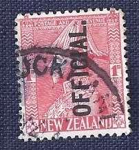 New Zealand.1927.`OFFICIAL`  1d   King George V in Uniform