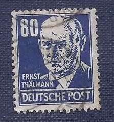 Germany.1948. Soviet Occupation 80   Famous Germans   Ernst Thälmann (1886-1944)