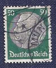 Austria.1934.German Realm: 50  Paul von Hindenburg (1847-1934), 2nd President