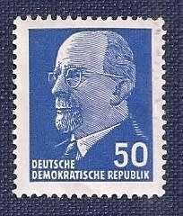 DDR.1961 .Walter Ernst Paul Ulbricht (1893-1973)  50Pfg
