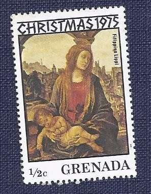 Grenada.1975.Christmas   ½c   Madonna by Filippino Lippi