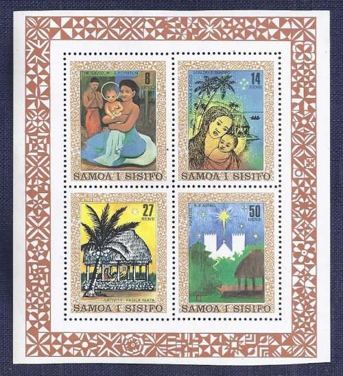 Samoa.1980.Christmas  Mini sheet unhinged mint