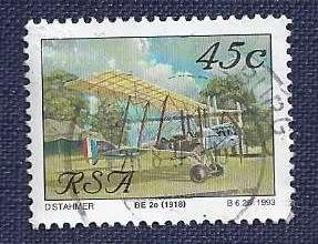 RSA.1993.Aviation in South Africa  45c   BE-2 e (1918)