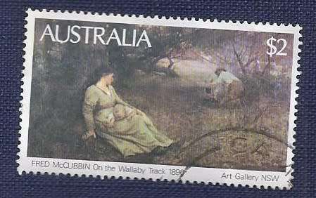 Australia.1981.Paintings:  $2  On The Wallaby Track, Fred McCubbin