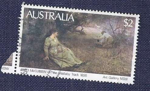 Australia.1981.Paintings:  $2  On The Wallaby Track, Fred McCubbin