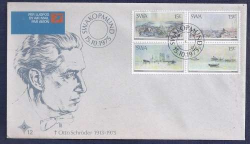 SWA. 1975. Otto Schroder  Painter FDC No 12