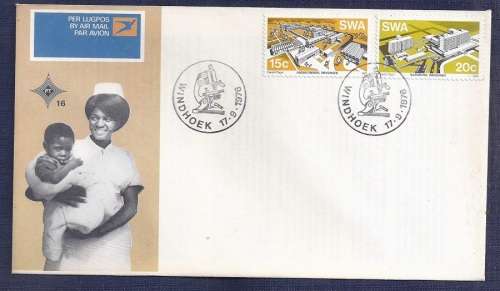 SWA. 1976.Modern Buildings   FDC No 16