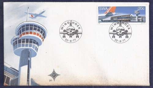 SWA. 1977.J. G. Strijdom Airport  FDC No 20