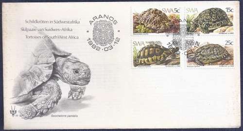 SWA. 1982.Tortoises   FDC No 36