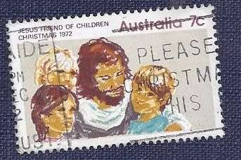 Australia.1972.Christmas  7c  - Jesus, Friend of Children