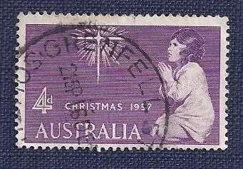 Australia.1957.`The Spirit of Christmas` (after Sir Joshua Reynolds)  4d
