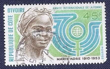 Ivory Coast.1975.International Womens Year  45F