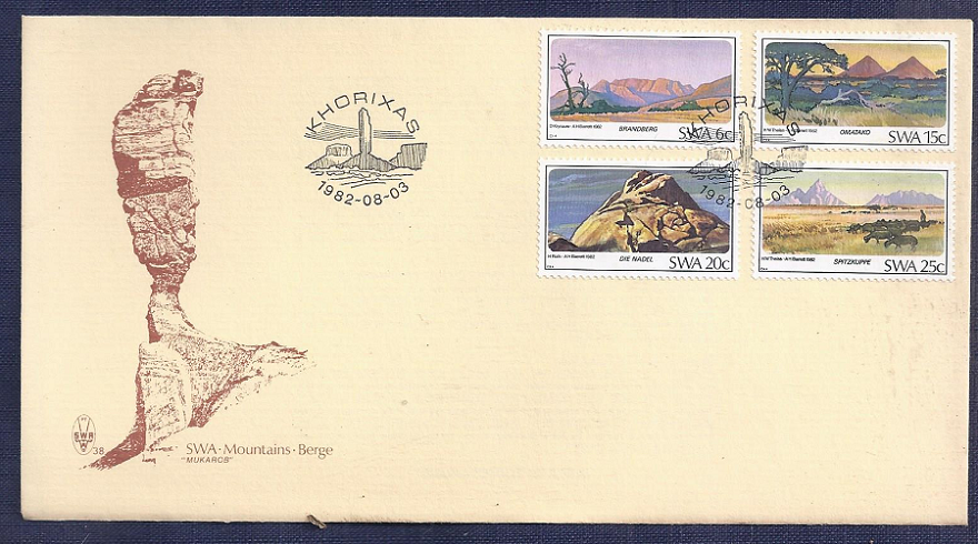 SWA. 1982.Mountains   FDC No 38
