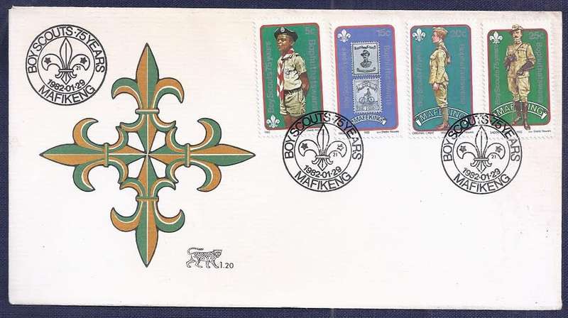 Bophuthatswana,1982.The 75th Anniversary of Boy Scout Movement