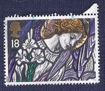 Britain.1992.Christmas -  18p - `Angel Gabriel`, St James`s, Pangbourne