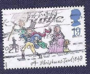Britain.1993Christmas Stamps - `A Christmas Carol` by Charles Dickens  19p