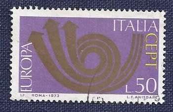 Italy.1973.EUROPA - 50 Lira  Europa Posthorn