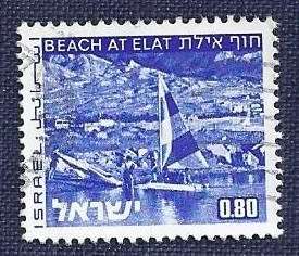 Israel.1974.Landscapes  0,80  Beach at Eilat