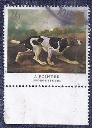 Britain.1991.Paintings by George Stubbs - A Pointer  26P