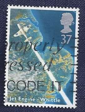 Britain.1991.Scientists  Gloster Whittle E28/39 over East Anglia  37p