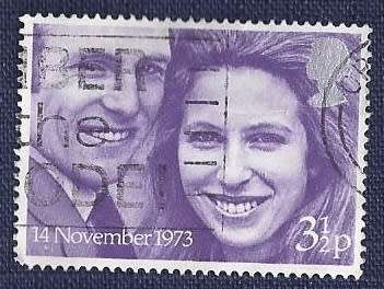 Britain.1973.Wedding of Princess Anne and Captain Mark Philips 3½P