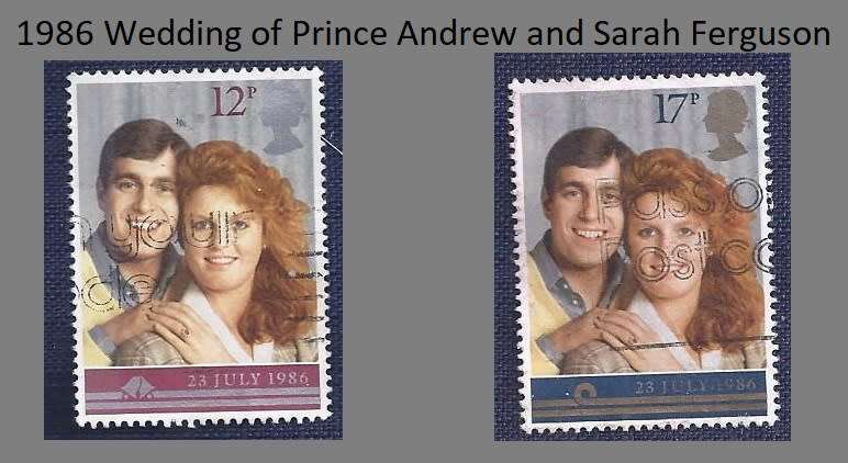 Britain.1986.Wedding of Prince Andrew and Sarah Ferguson  set