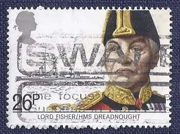 Britain.1982.British Mariners  26P   Lord Fisher and H.M.S. Dreadnought
