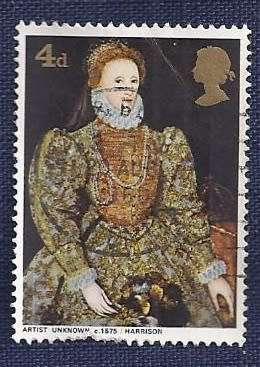 Britain.1968.Paintings  4d  Queen Elizabeth I, (unknown artist)