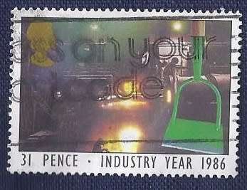 Britain.1986.Industry Year  31p   Garden Hoe Steelworks (Steel)