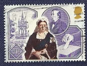Britain.1987.150th Ann.of the Accession of Queen Victoria  31p  Albert Memorial, Ballot Box and Di