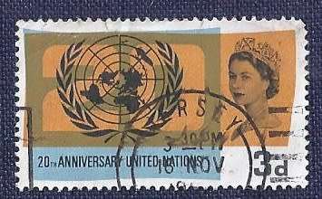Britain.1965.20th Anniversary of the UN and International Cooperation Year  3d